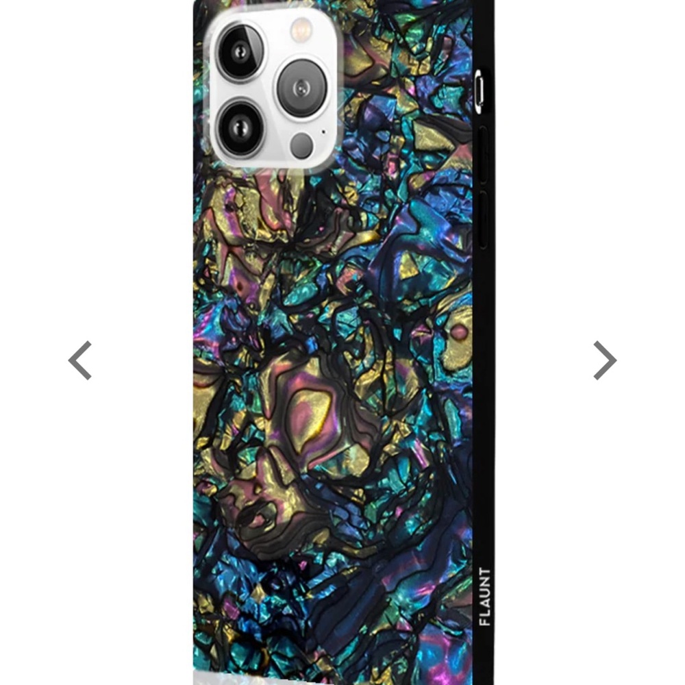 Square Flaunt abalone shell IPhone 14 Pro Max case